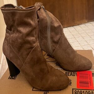 Brown Suede Ankle Boots